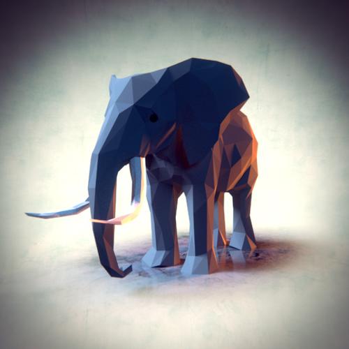 Low Poly Elephant preview image